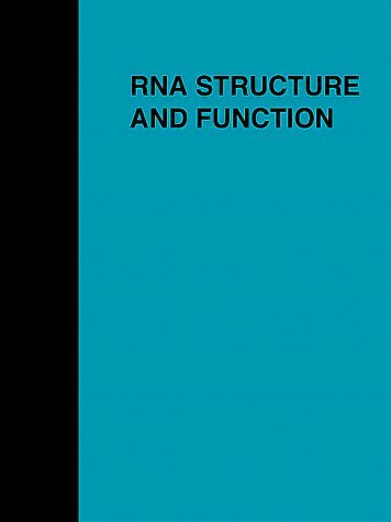 9780879695095: RNA Structure and Function: v. 35 (Monograph S.)