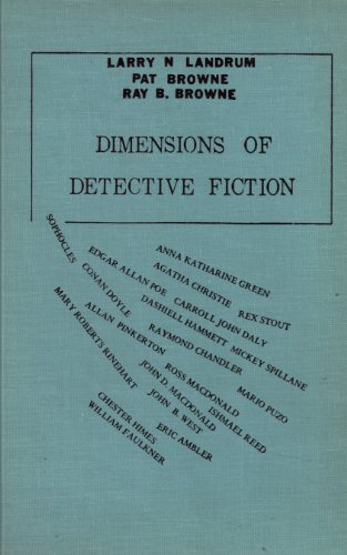 Beispielbild fr Dimensions of Detective Fiction zum Verkauf von Books From California