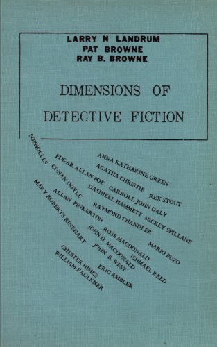 Imagen de archivo de Dimensions of Detective Fiction a la venta por Books From California