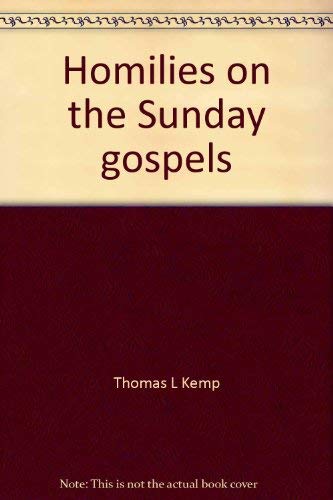 Beispielbild fr Homilies on the Sunday Gospels zum Verkauf von Better World Books