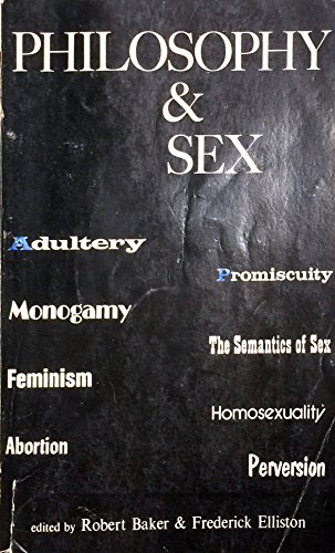 Imagen de archivo de Philosophy & sex a la venta por Cotswold Internet Books