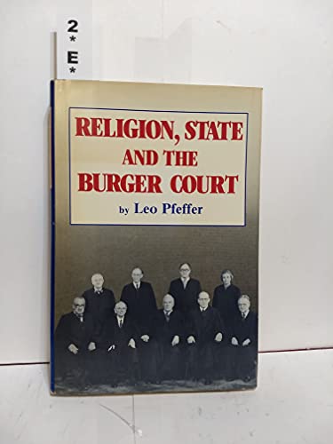 Stock image for Religion, State and the Burger Court for sale by Irish Booksellers