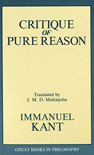 9780879755966: The Critique of Pure Reason (Great Books in Philosophy)