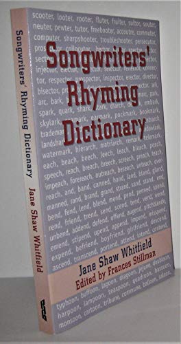 Beispielbild fr Songwriters' Rhyming Dictionary zum Verkauf von Better World Books: West