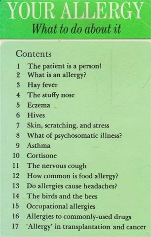 Stock image for Your Allergy: What to Do About It for sale by Bank of Books
