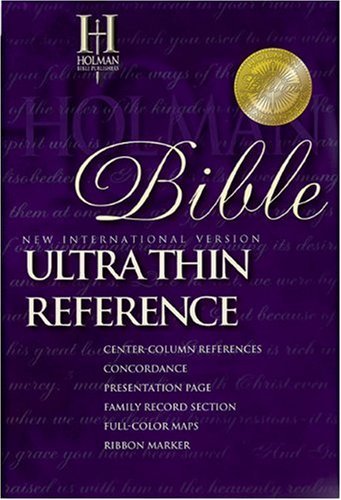 Beispielbild fr NIV Ultra Thin Reference Bible (Burgundy) zum Verkauf von Wonder Book