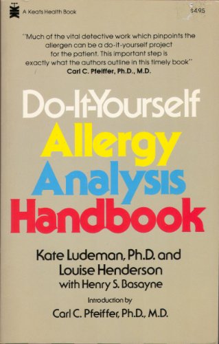 Beispielbild fr Do-it-yourself Allergy Analysis Handbook zum Verkauf von Redux Books