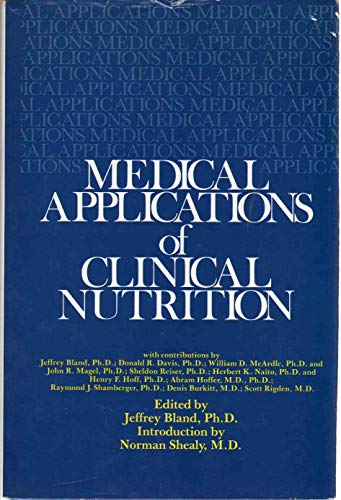 Beispielbild fr Medical Applications of Clinical Nutrition zum Verkauf von HPB-Red