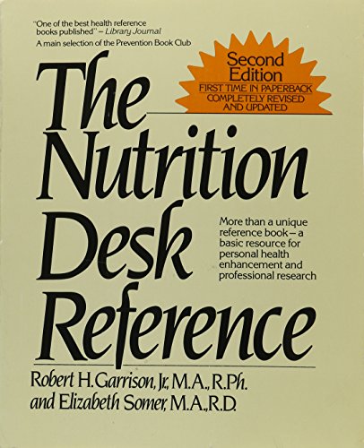Imagen de archivo de The Nutrition Desk Reference a la venta por Better World Books: West