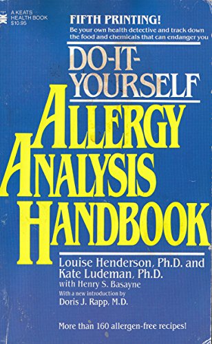 Imagen de archivo de Do-It-Yourself Allergy Analysis Handbook a la venta por HPB Inc.