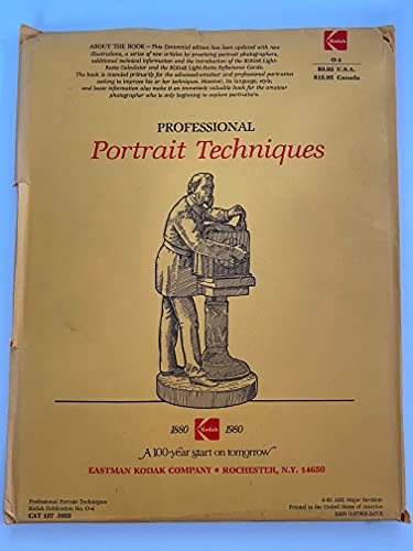 Stock image for Professional Portrait Techniques (Kodak Publication ; No. 0-4) for sale by Wonder Book