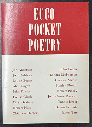 Stock image for ECCO POCKET POETRY. for sale by Any Amount of Books