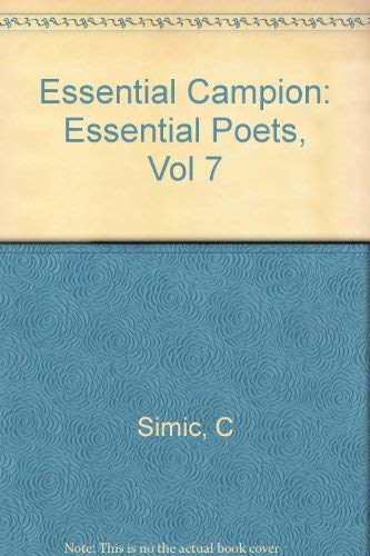 Stock image for Essential Campion (Essential Poets) for sale by Wonder Book