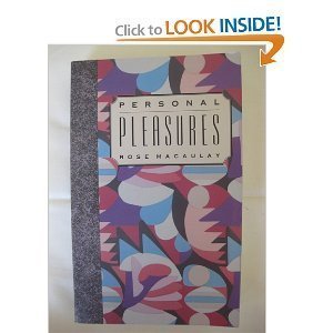Stock image for Personal Pleasures for sale by Wonder Book