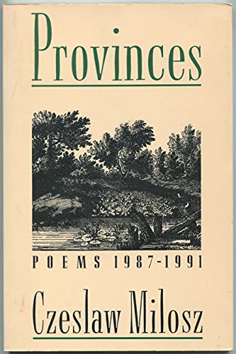 Beispielbild für Provinces: Poems 1987-1991 zum Verkauf von WorldofBooks