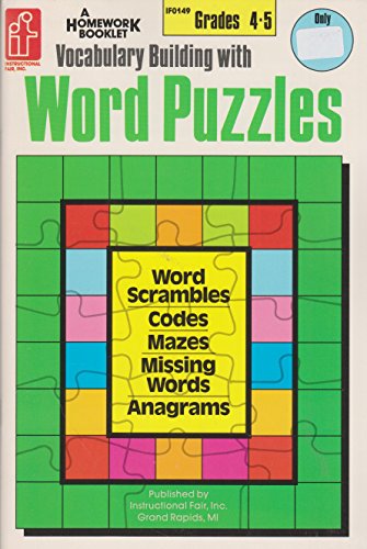 Beispielbild fr Vocabulary Building with Word Puzzles: Word Scrambles Codes Mazes Missing Words Anagrams zum Verkauf von ThriftBooks-Dallas