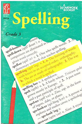 9780880129183: Spelling Grade 3 (A Homework Booklet, Instructional Fair, Inc.)