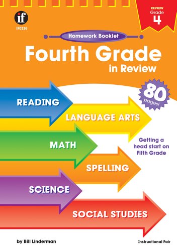 9780880129534: Fourth Grade in Review Homework Booklet (Homework Booklets)