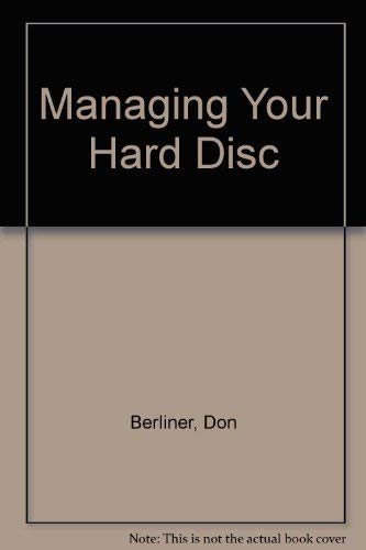 Stock image for Managing Your Hard Disk for sale by HPB-Red