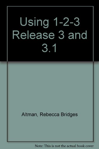9780880226219: Using 1-2-3 Release 3 and 3.1