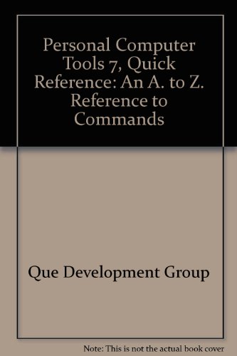 PC tools 7 quick reference (Que quick reference series) (9780880228299) by DeJesus, Edmund X