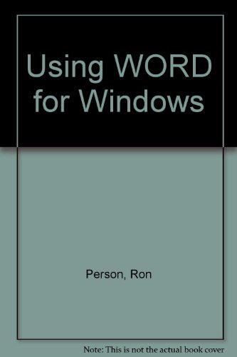 9780880228329: Using WORD for Windows