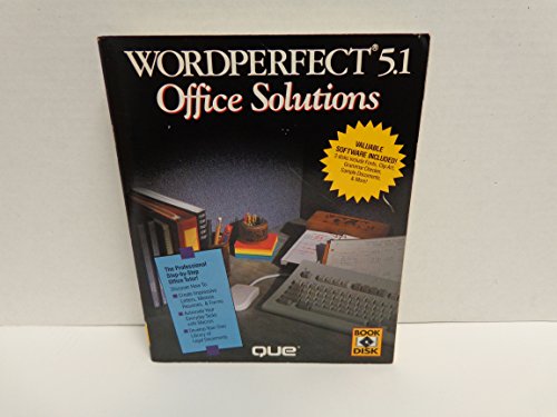 Stock image for Wordperfect 5.1 Office Solutions/Book and Disk for sale by SecondSale