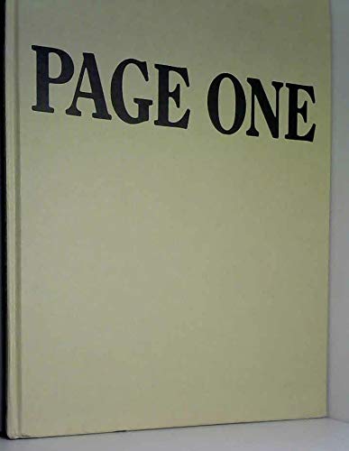 9780880291002: Page One Major Events 1920-1987 as Presented in The New York Times