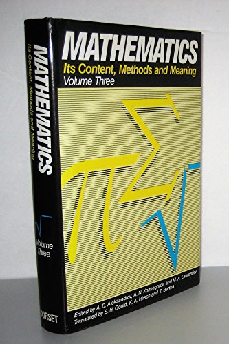 Imagen de archivo de Mathematics Its Content, Methods and Meaning (Three) a la venta por ThriftBooks-Dallas