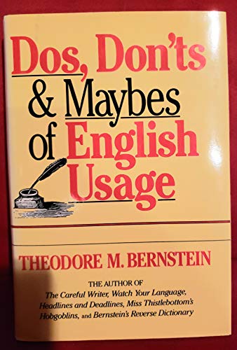 Stock image for Dos, don'ts & maybes of English usage for sale by SecondSale