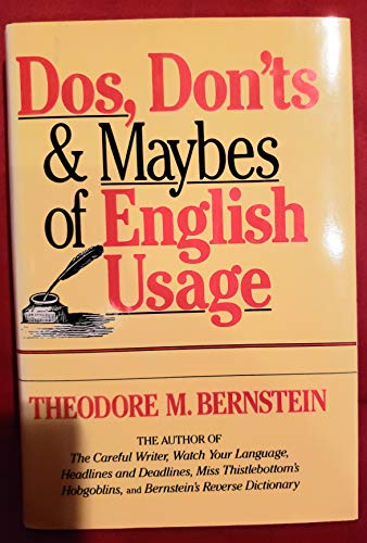 9780880299442: Dos, don'ts & maybes of English usage