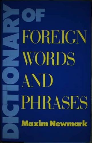 Beispielbild fr Dictionary of Foreign Words and Phrases zum Verkauf von Wonder Book