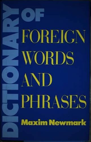 Stock image for Dictionary of Foreign Words and Phrases for sale by Wonder Book