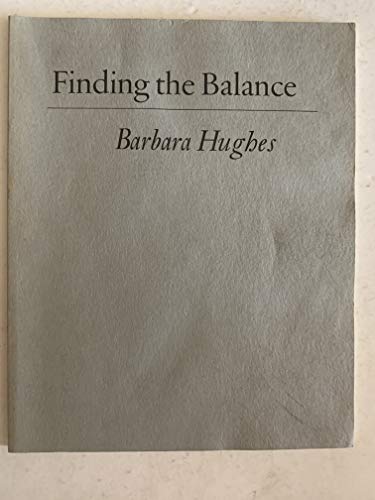 Finding the Balance (9780880310383) by Hughes, Barbara