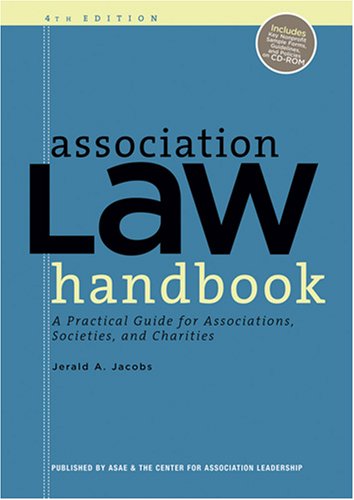 9780880342742: Association Law Handbook: A Practical Guide for Associations, Societies, and Charities