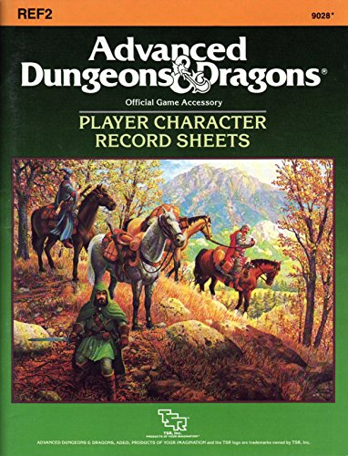 Player Character Record Sheets: Accessory (Advanced Dungeons and Dragons Game 2) (9780880380478) by Johnson, Harold