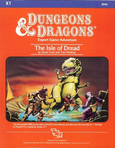 Beispielbild fr Isle of Dread, The 4th Printing, Orange (Basic Dungeons & Dragons (Original Edition) - Modules & Adventures - X Series) zum Verkauf von Noble Knight Games