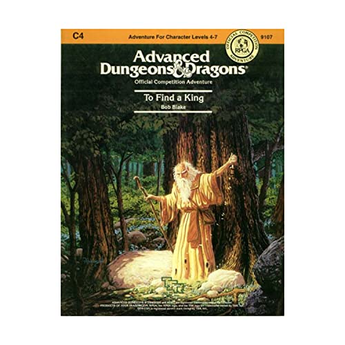 To Find a King (AD&D Fantasy Roleplaying, Module C4) (9780880381598) by Blake, Robert