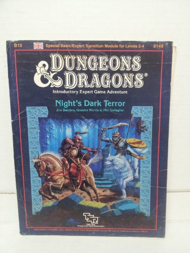 Beispielbild fr Night's Dark Terror (Basic Dungeons & Dragons (Original Edition) - Modules & Adventures - B Series) zum Verkauf von Noble Knight Games