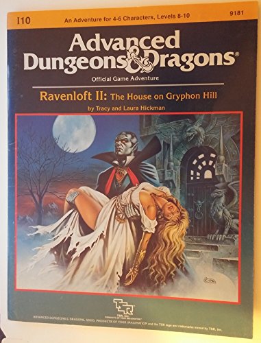 Beispielbild fr Ravenloft II: The House on Gryphon Hill : Module I10 (Advanced Dungeons and Dragons) zum Verkauf von HPB Inc.