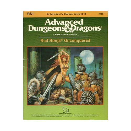 Beispielbild fr Red Sonja Unconquered (Advanced Dungeons & Dragons Module RS1) zum Verkauf von HPB Inc.