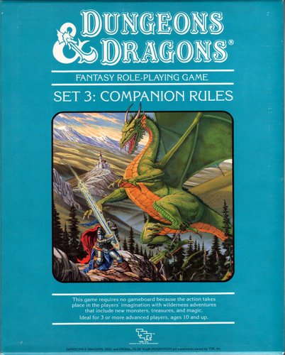 Imagen de archivo de Companion Rules Set 1st Printing (Basic Dungeons & Dragons (Original Edition) - Box Sets & Core Rules) a la venta por Noble Knight Games