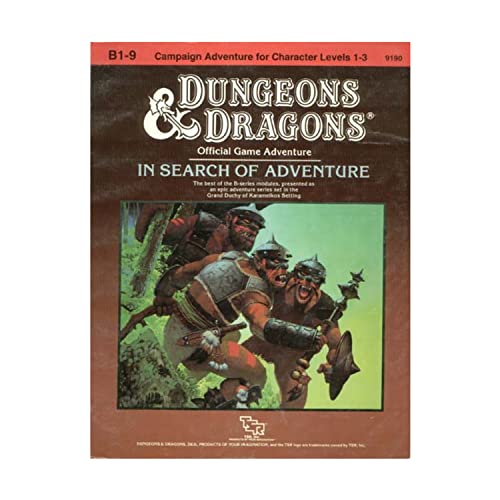 Stock image for In Search of Adventure: The Grand Duchy of Karameikos Anthology (Dungeons and Dragons Supermodule B1-9) for sale by Sunshine State Books