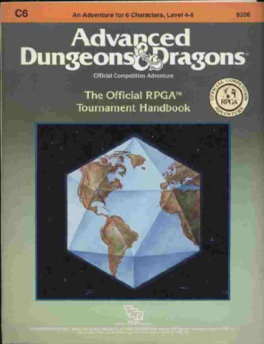 Official RPGA Tournament Handbook (Advanced Dungeons and Dragons module C6) (9780880384667) by Daniel Kramarsky; Jean Rabe; Bruce Rabe