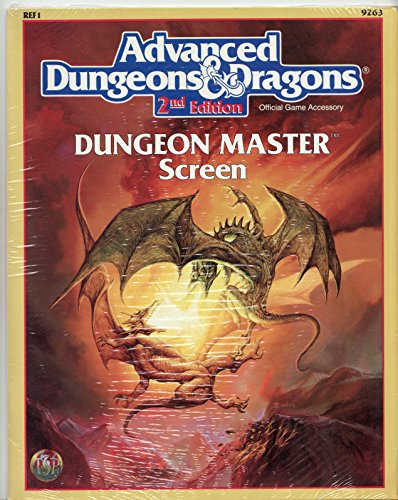 9780880387477: Dungeon Master Screen/Ref 1 (Advanced Dungeons & Dragons, Official Game Accessory)