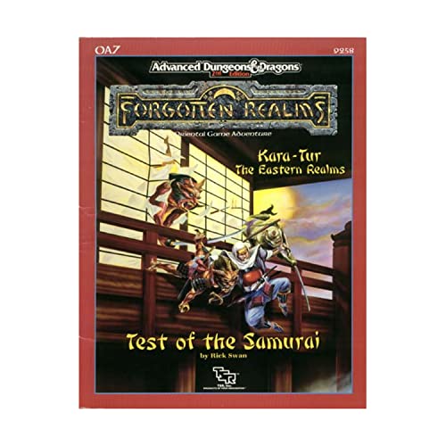 9780880387750: Test of the Samurai/0A7 (Advanced Dungeons and Dragons Forgotten Realms, Oriental Game Adventure : Kara-Tur the Eastern Realms)