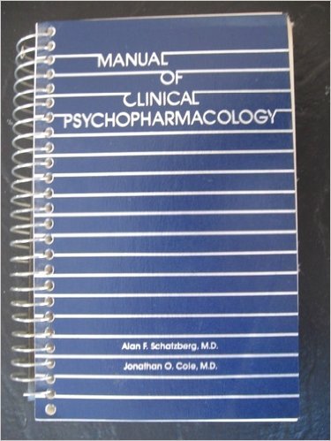 Beispielbild fr Manual of Clinical Psychopharmacology zum Verkauf von Wonder Book