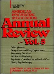 Imagen de archivo de American Psychiatric Association Annual Review (Review of Psychiatry) a la venta por Housing Works Online Bookstore