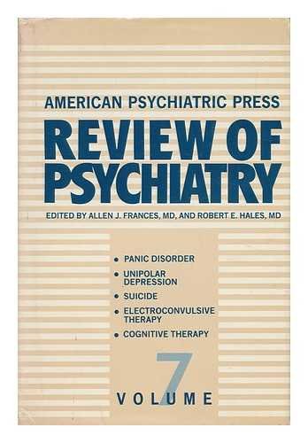 Beispielbild fr American Psychiatric Press - Review of Psychiatry, Volume 7 zum Verkauf von UHR Books