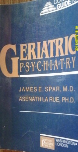 Imagen de archivo de Concise Guide to Geriatric Psychiatry (Concise Guides) a la venta por Wonder Book